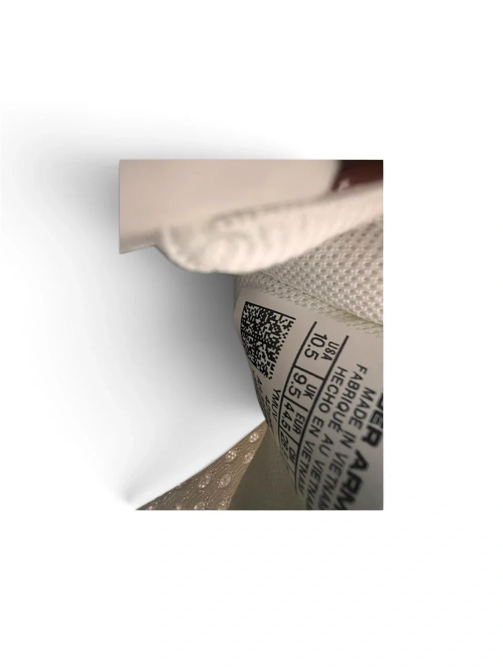 Under Armour Off-White Mesh Athletic Sneakers